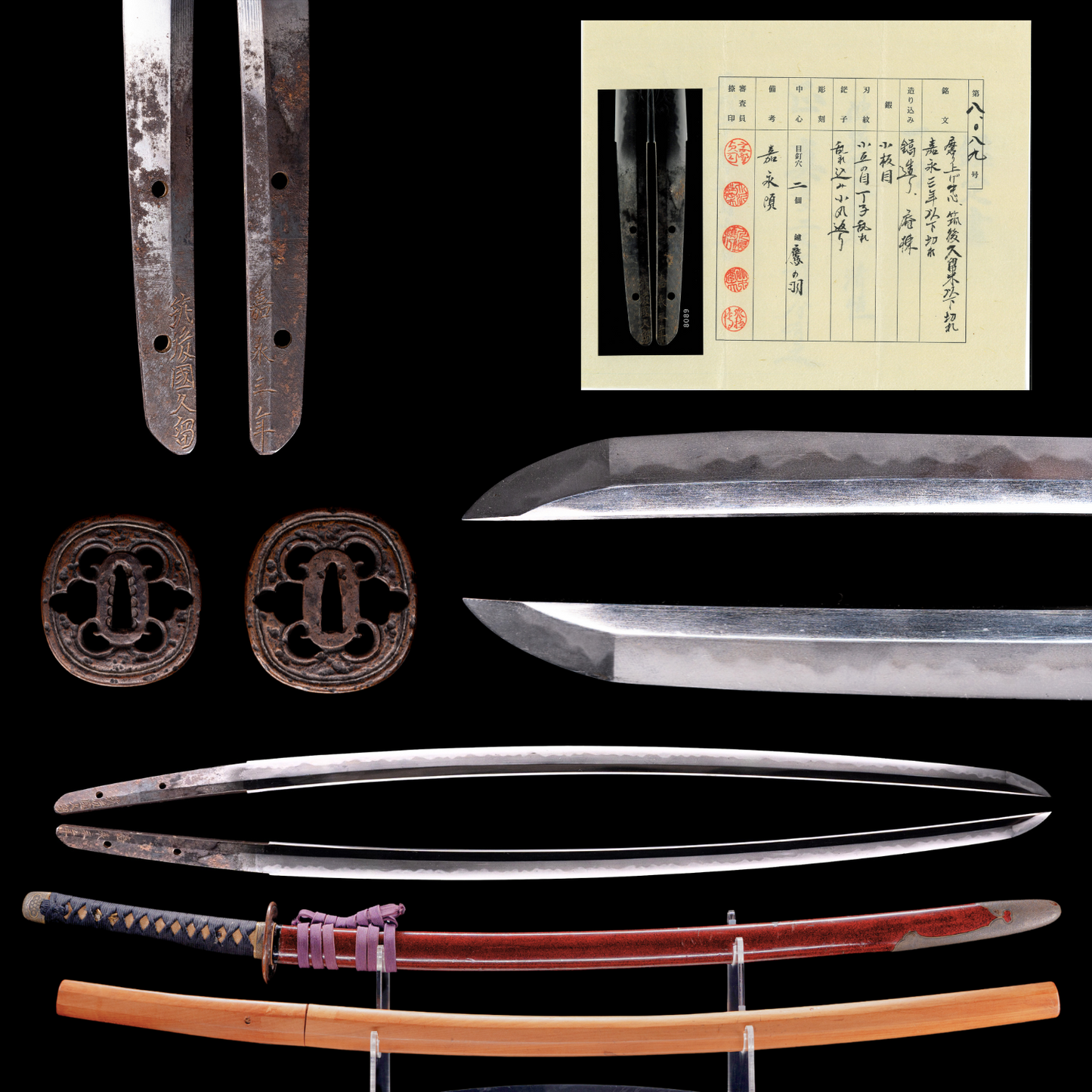 Antique Japanese Sword Katana by Kiyotsune with NTHK Kanteisho