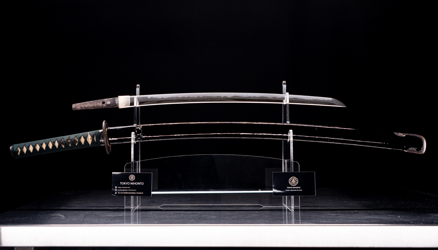Sabre Antique Japonais Wakizashi par Shinano no Kami Fujiwara Daidō - Tokubetsu Hozon Token