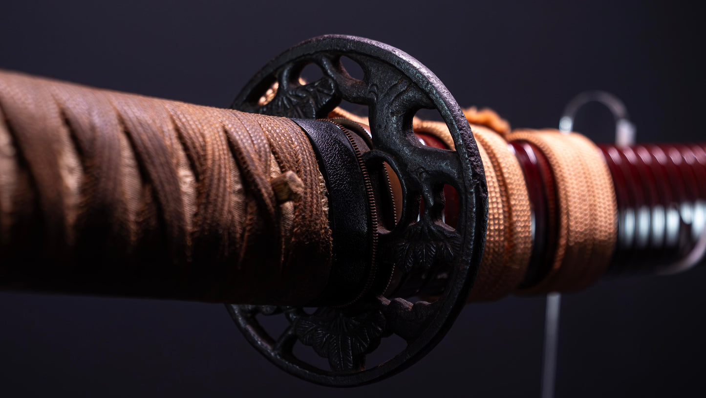 Antica spada giapponese Katana firmata Amakuni Kura Minamoto Toshiyama