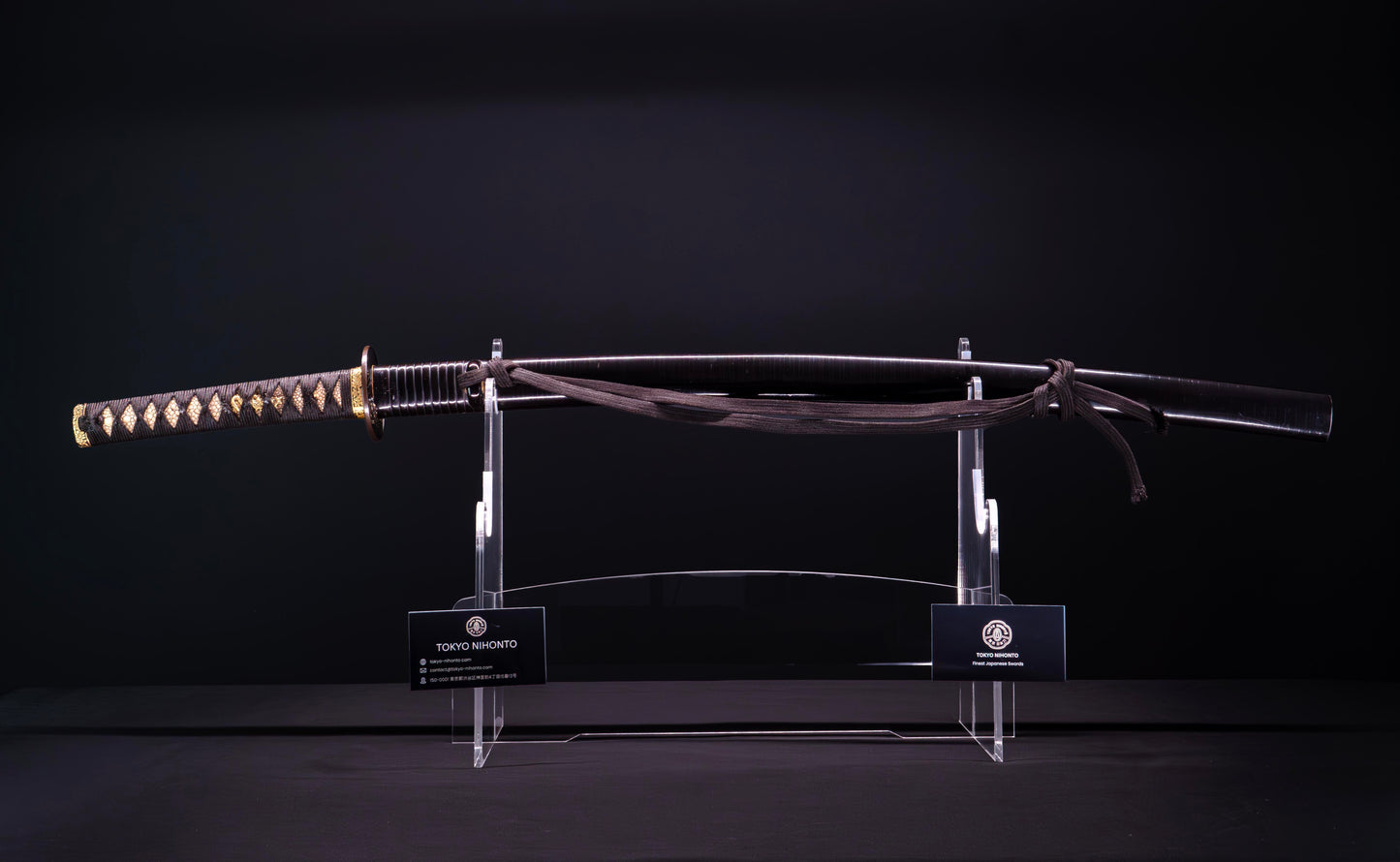 Spada giapponese antica Katana, accessori Shakudo Inro Saya