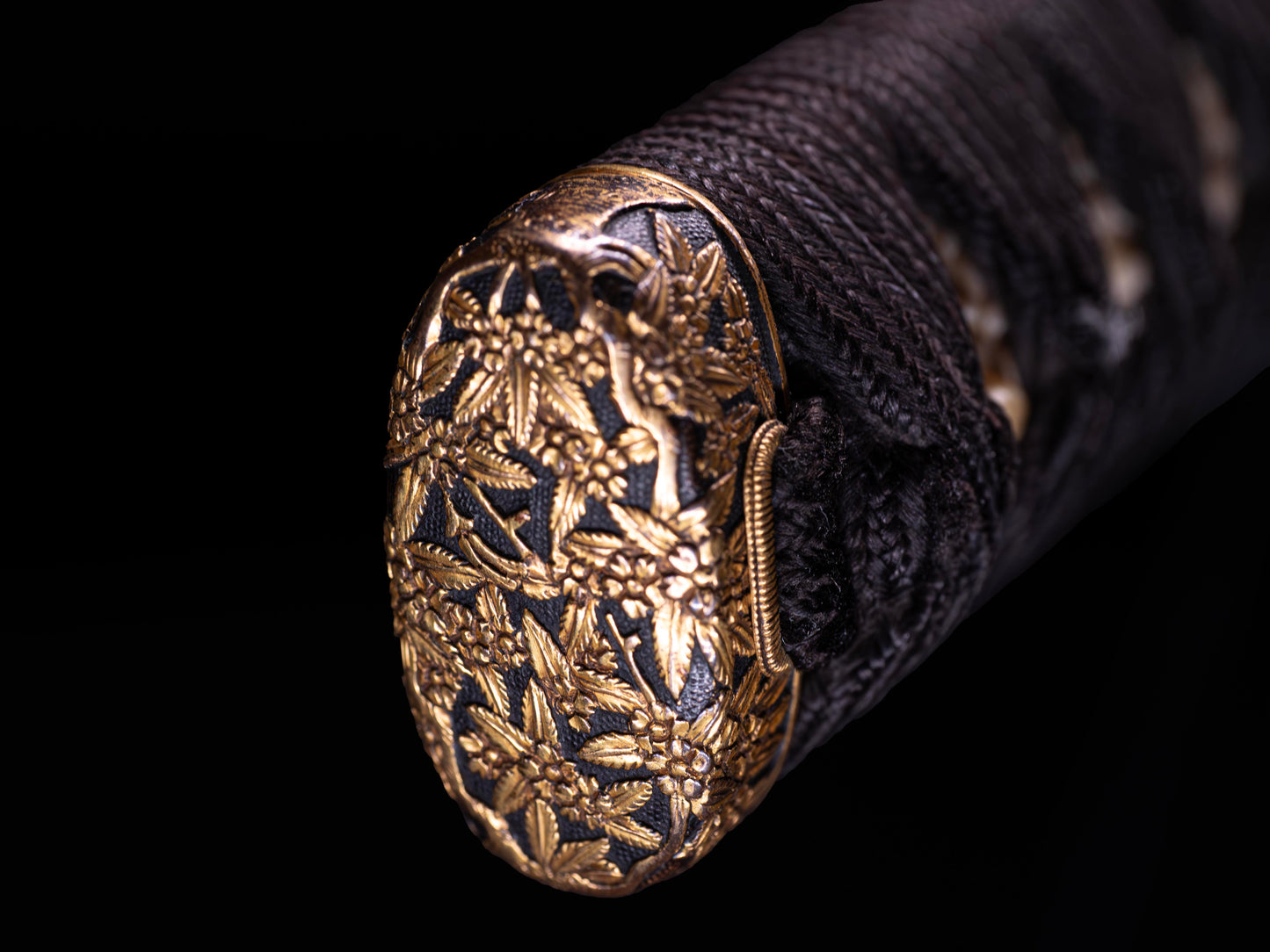 Spada giapponese antica Katana, accessori Shakudo Inro Saya
