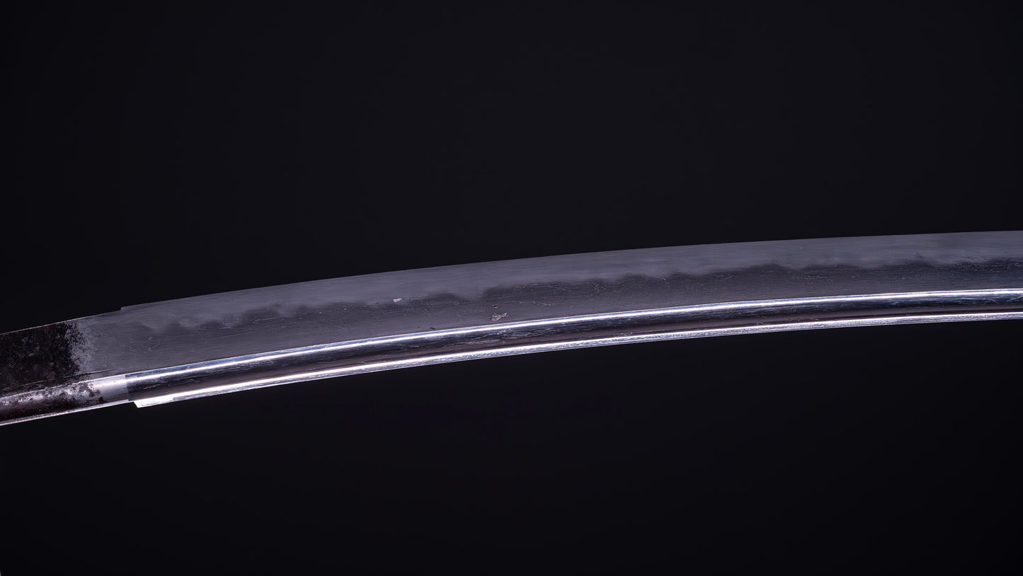 Épée japonaise antique Wakizashi Bo-hi avec Sori de 2 cm
