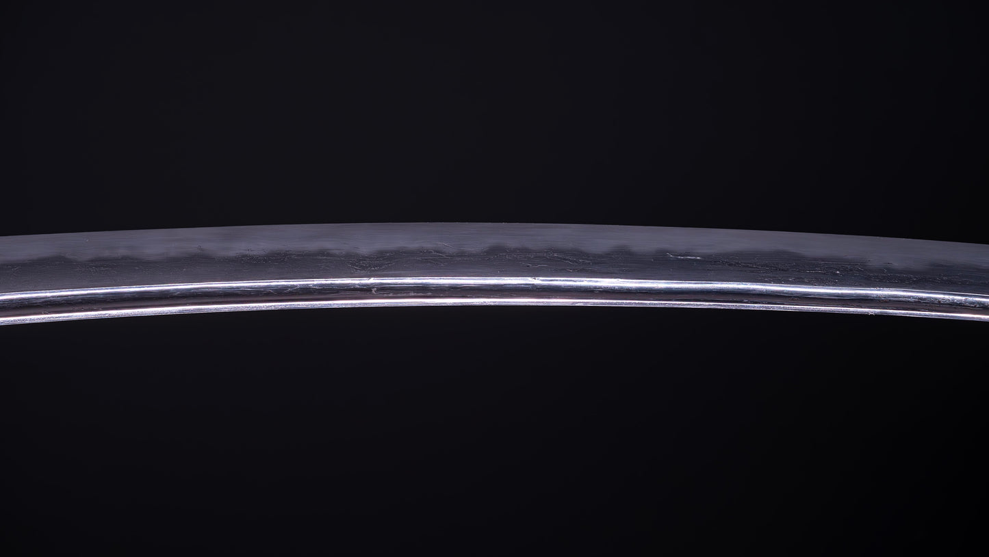 Épée japonaise antique Wakizashi Bo-hi avec Sori de 2 cm
