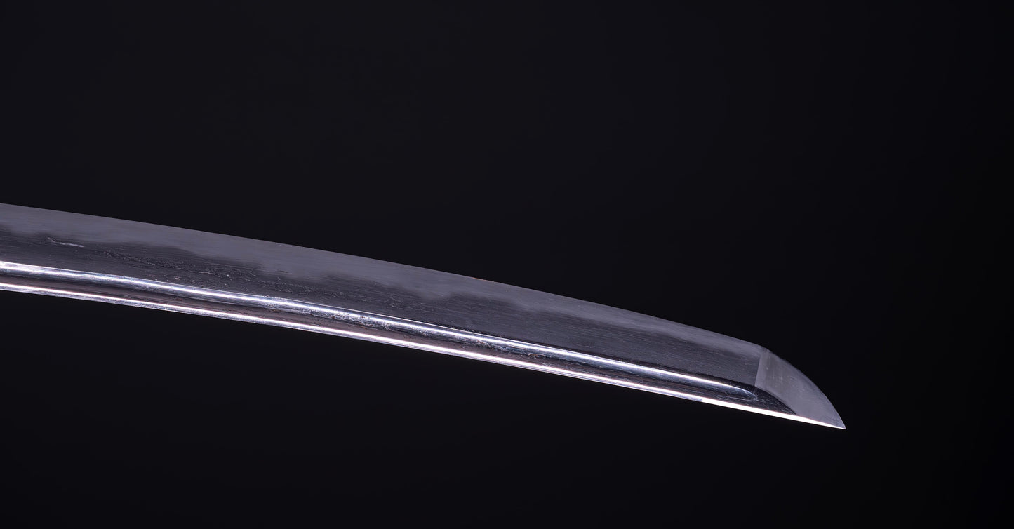 Épée japonaise antique Wakizashi Bo-hi avec Sori de 2 cm