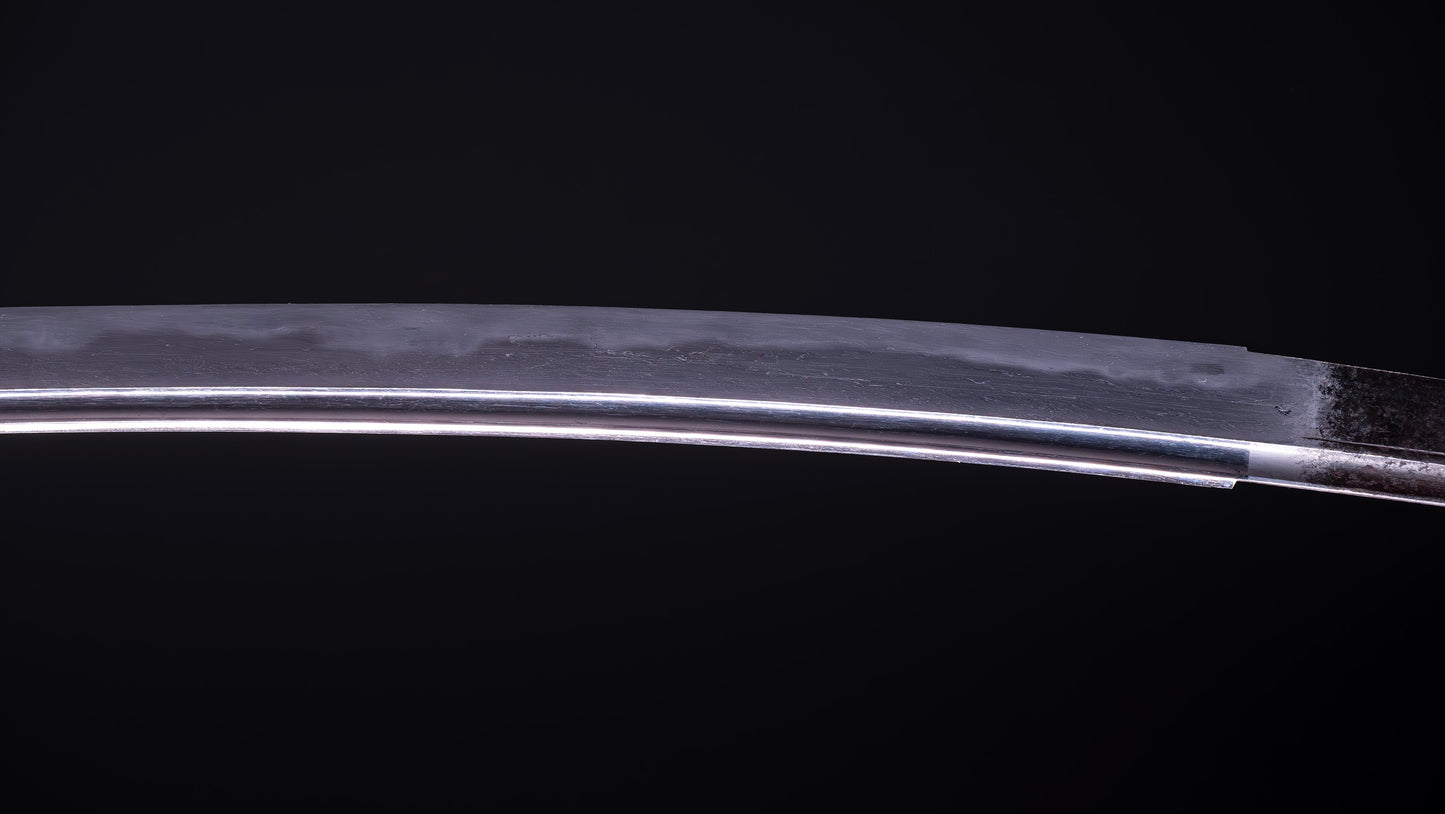 Épée japonaise antique Wakizashi Bo-hi avec Sori de 2 cm