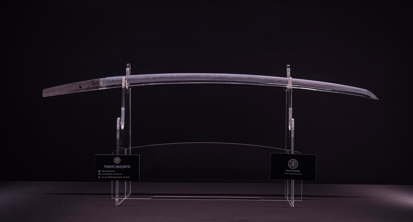 Épée japonaise antique Wakizashi Bo-hi avec Sori de 2 cm