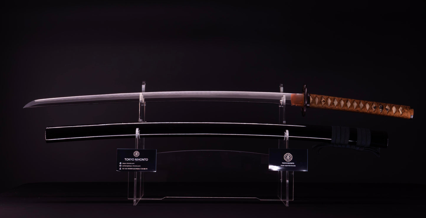 Ancienne épée japonaise Katana signée Seki Ju Ikeda Kanetsuna