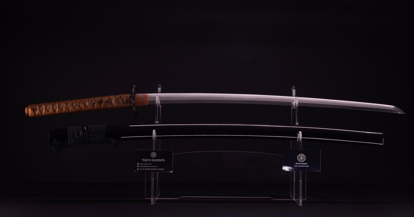Ancienne épée japonaise Katana signée Seki Ju Ikeda Kanetsuna