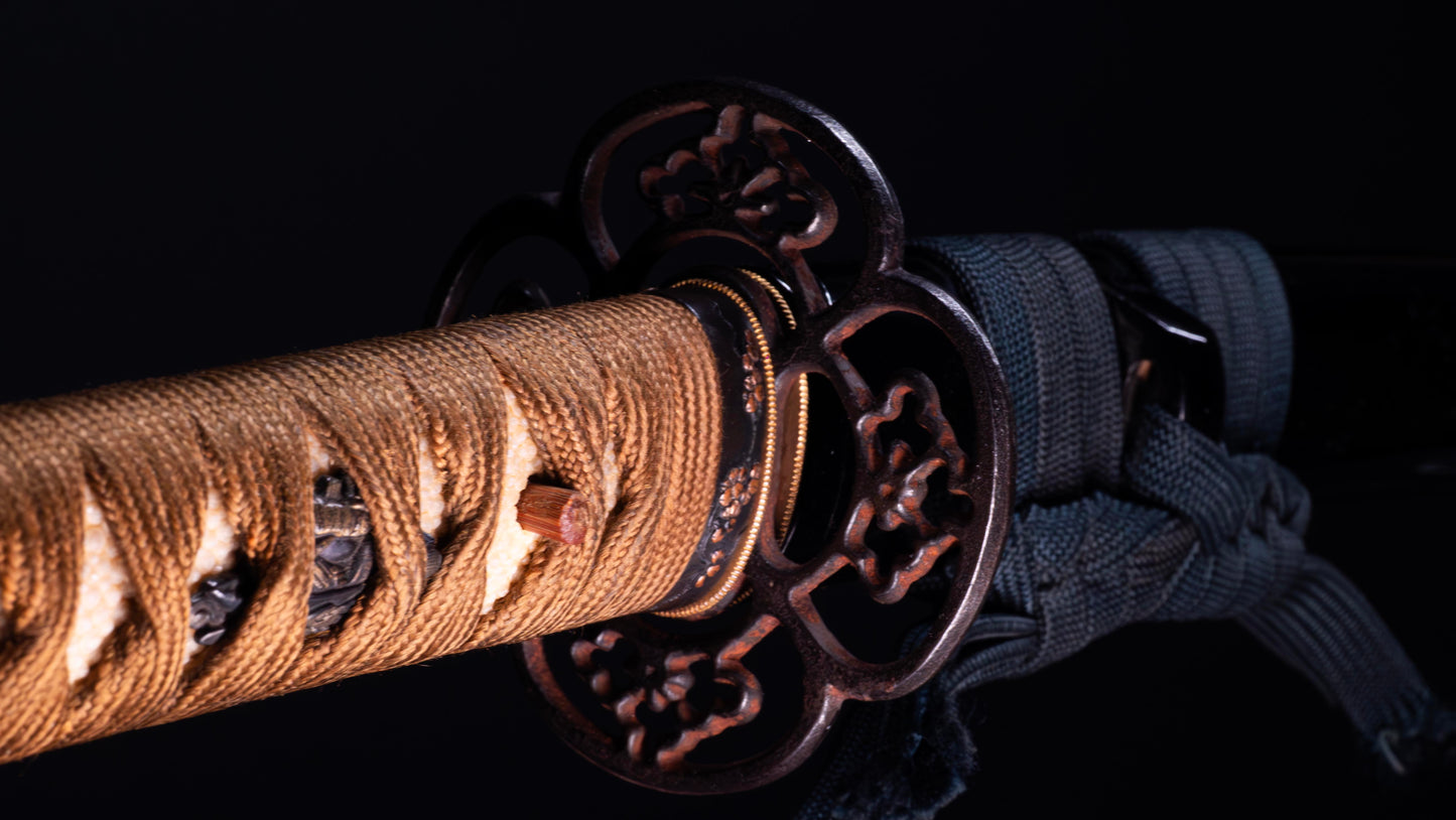 Ancienne épée japonaise Katana signée Seki Ju Ikeda Kanetsuna