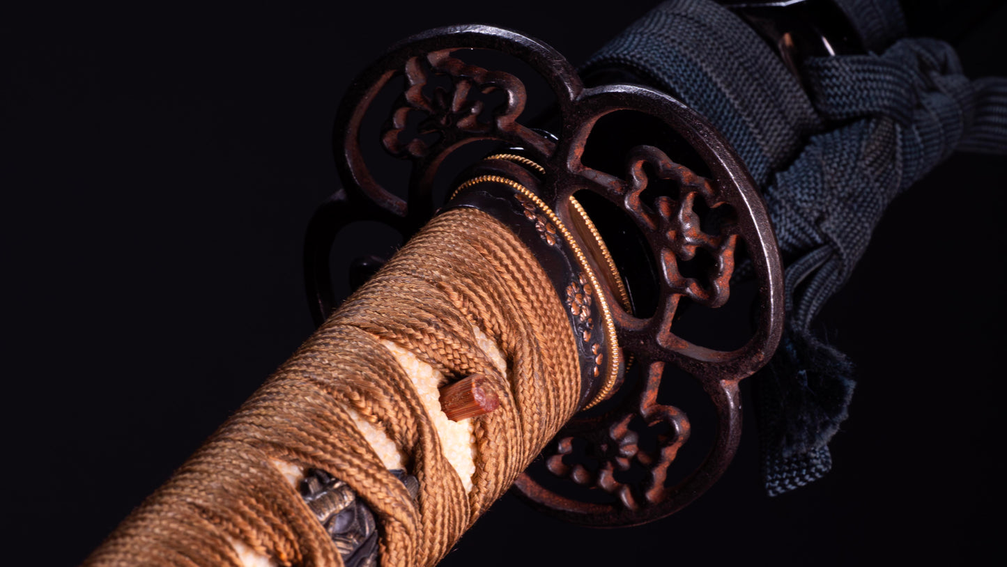 Ancienne épée japonaise Katana signée Seki Ju Ikeda Kanetsuna