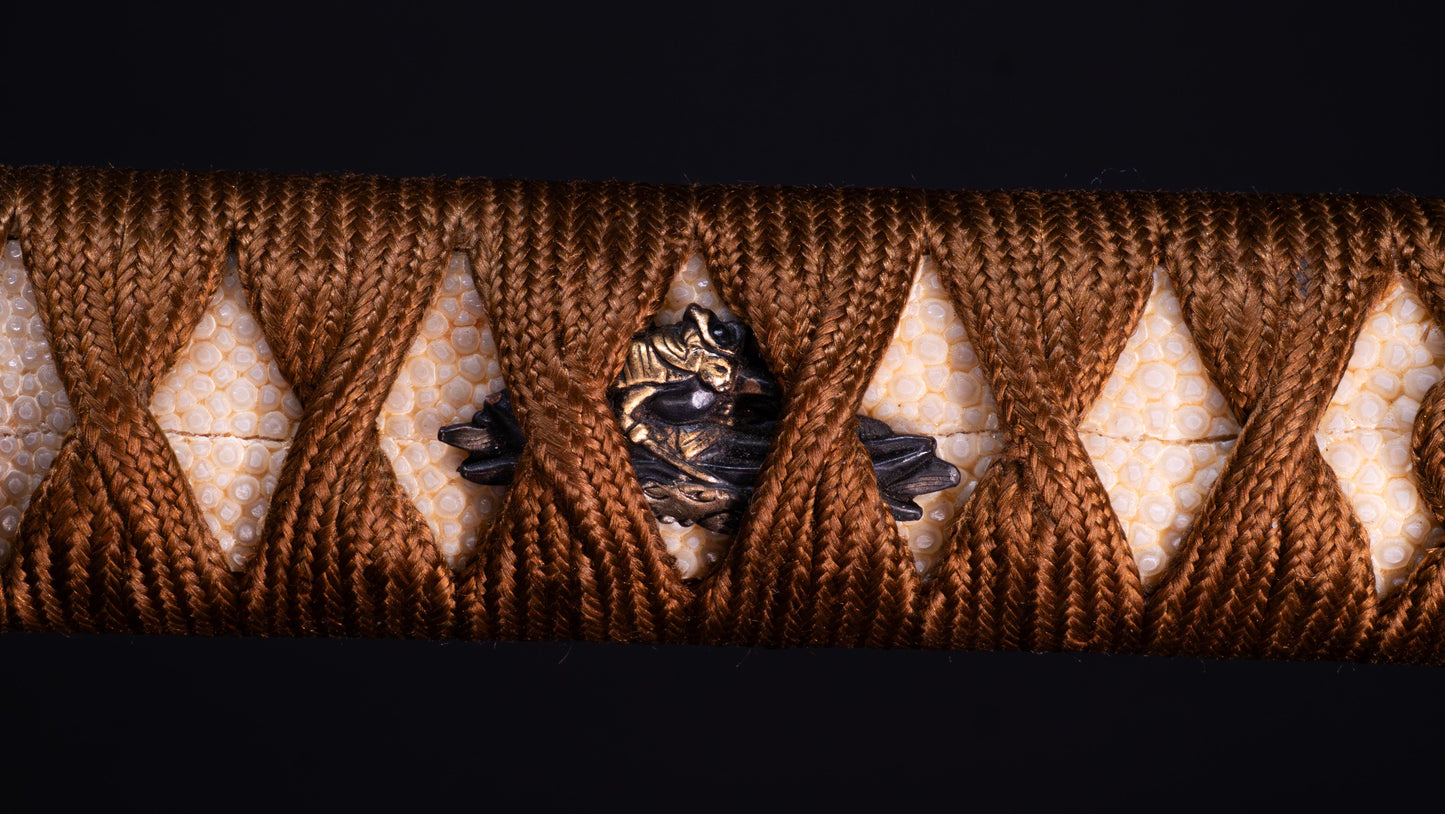 Ancienne épée japonaise Katana signée Seki Ju Ikeda Kanetsuna
