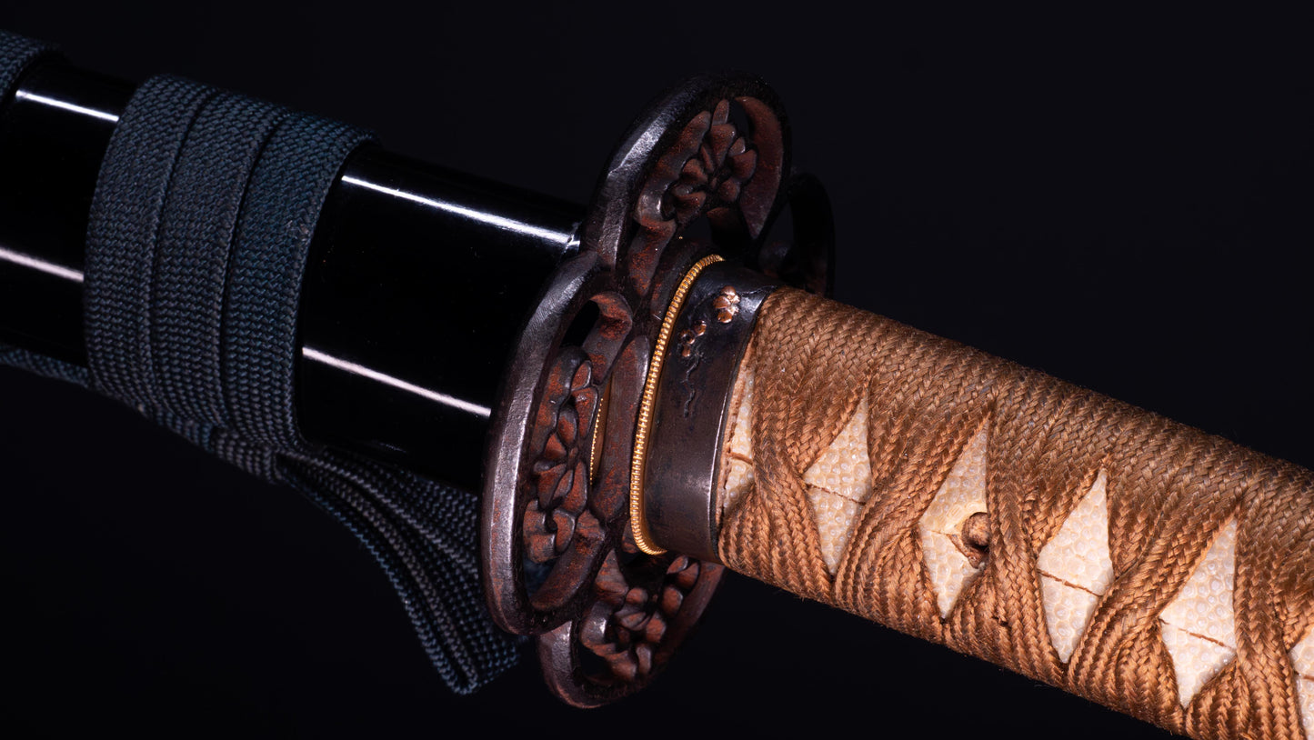 Ancienne épée japonaise Katana signée Seki Ju Ikeda Kanetsuna