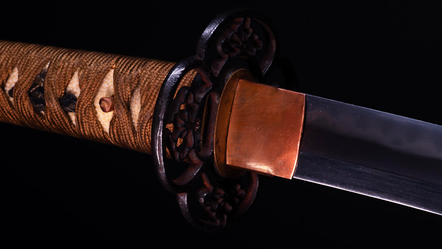 Ancienne épée japonaise Katana signée Seki Ju Ikeda Kanetsuna