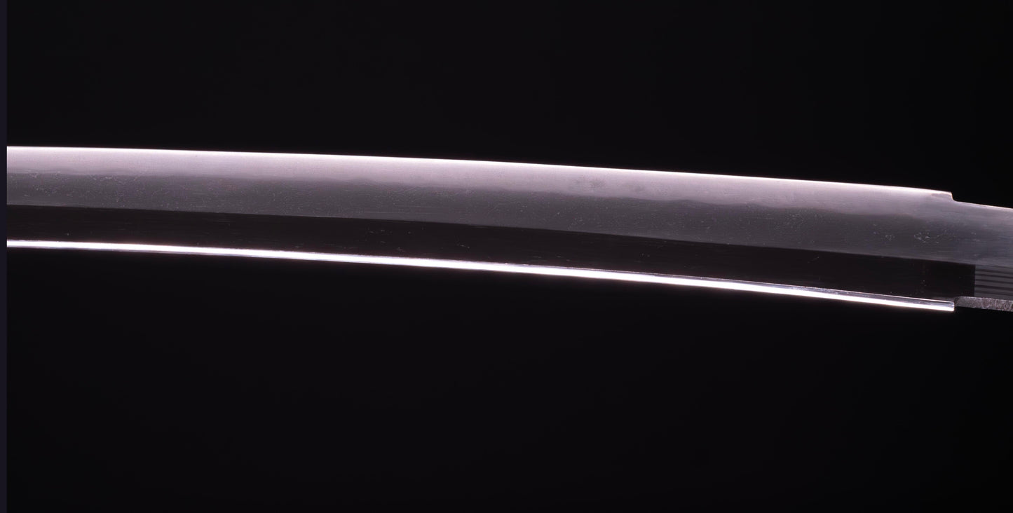 Épée Katana japonaise antique signée Ichiryushi Nagamitsu (Hozon)