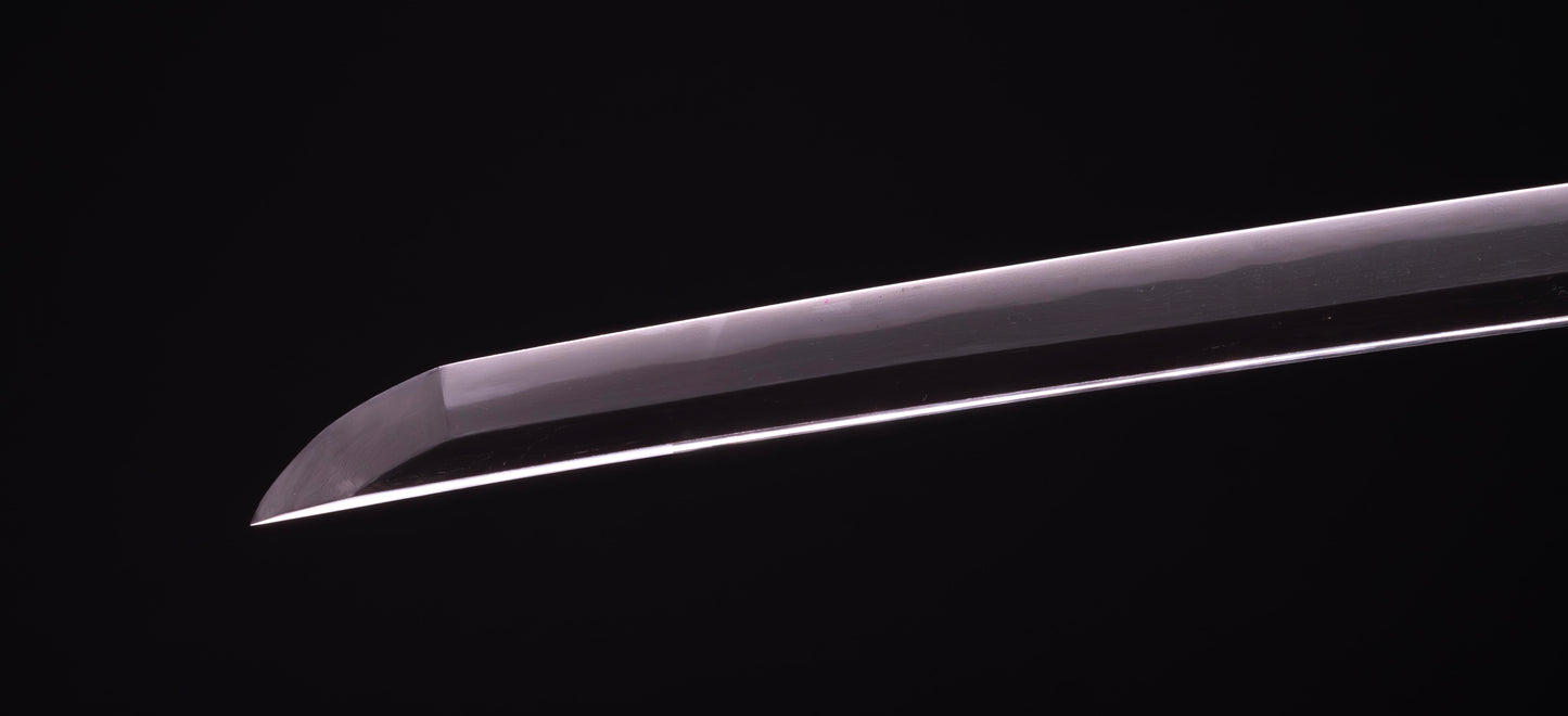 Épée Katana japonaise antique signée Ichiryushi Nagamitsu (Hozon)