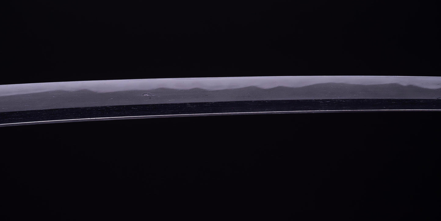 Antique Japanese Katana Sword with Kuruma-sukashi Tsuba