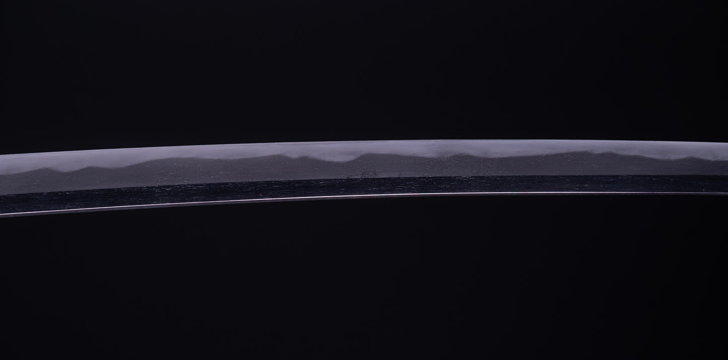 Antique Japanese Katana Sword with Kuruma-sukashi Tsuba