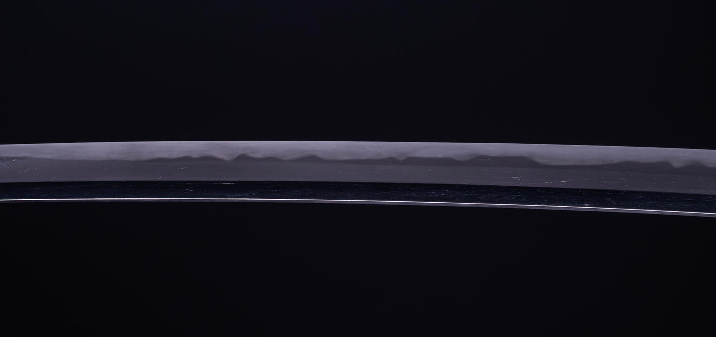 Antique Japanese Katana Sword with Kuruma-sukashi Tsuba