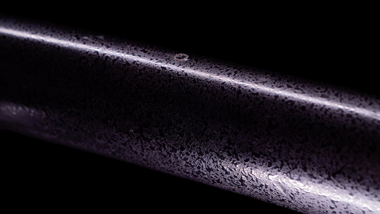 Épée Katana japonaise antique avec rainure laquée rouge