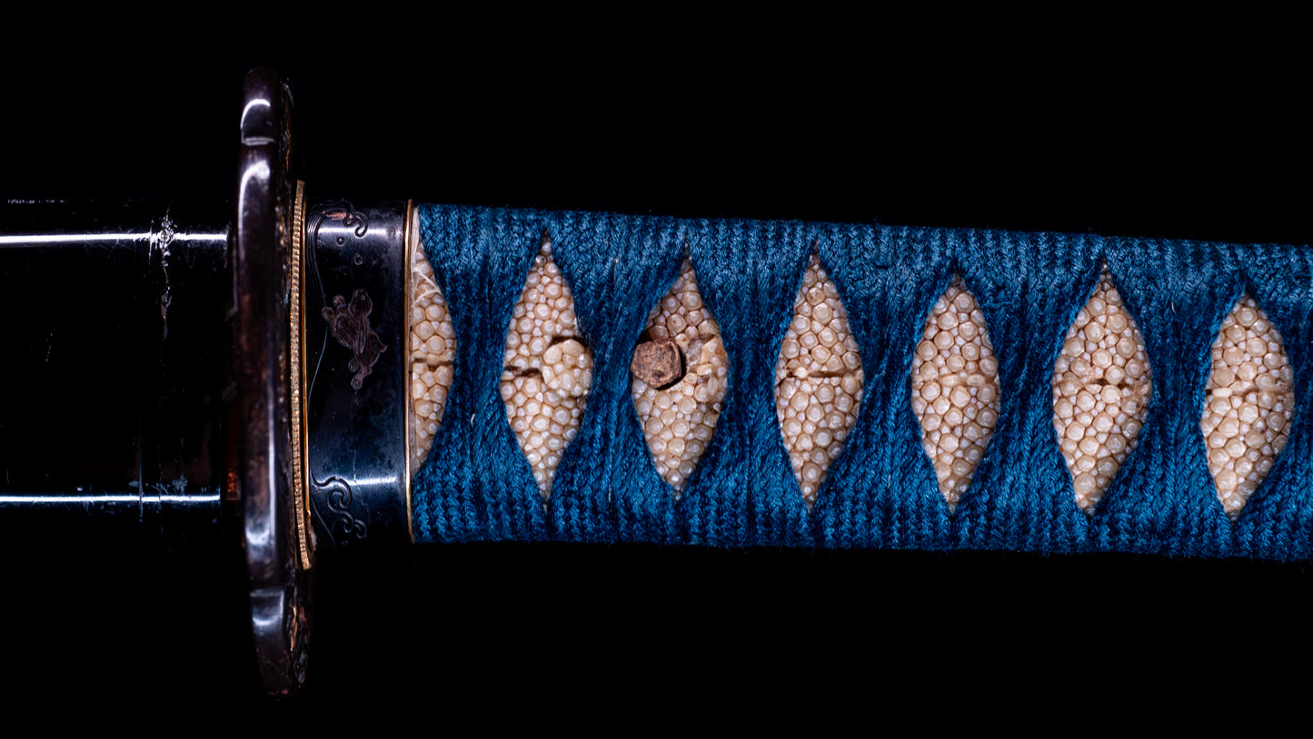 Épée Katana japonaise antique signée ōshū Takata ju Fujiwara Yoshiyuki - Hozon