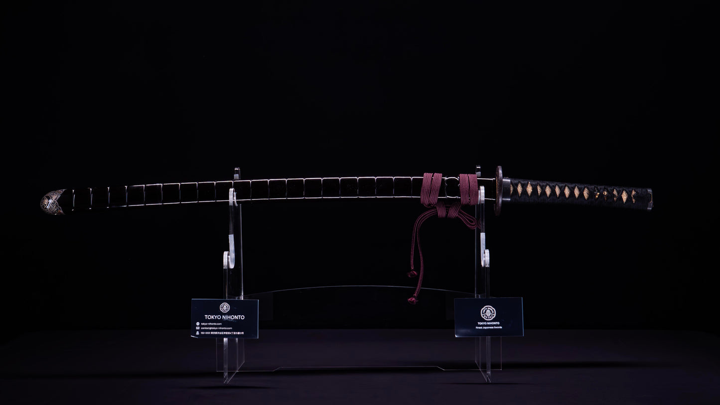 Antique Japanese Katana Sword Inro Kizami Saya, Edo Period