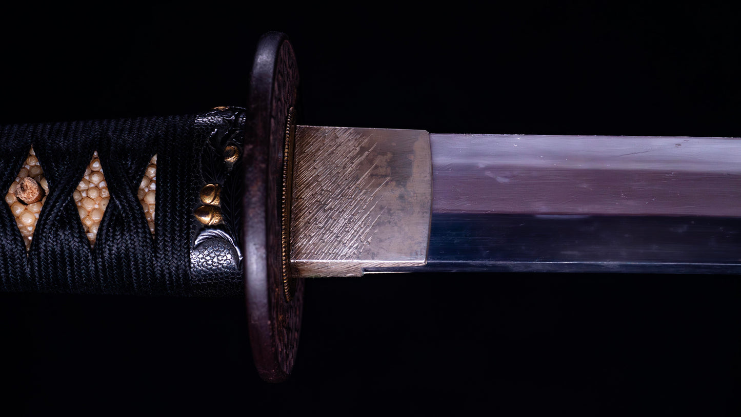 Antique Japanese Katana Sword Inro Kizami Saya, Edo Period