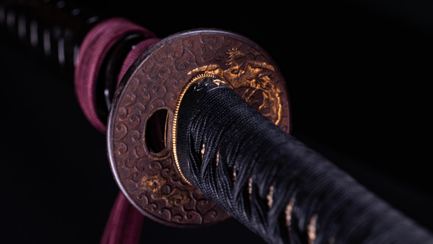 Antique Japanese Katana Sword Inro Kizami Saya, Edo Period