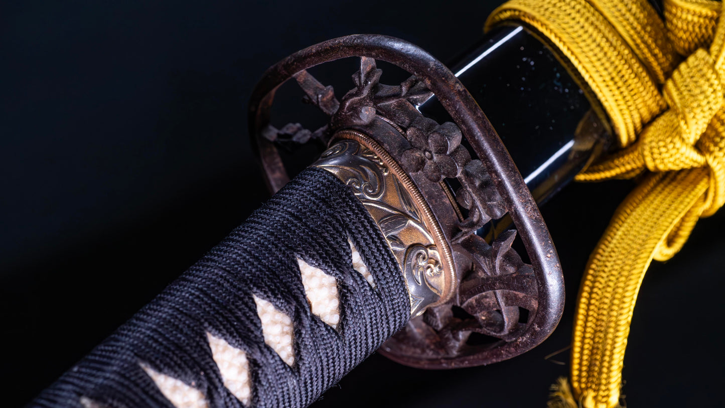 Antique Japanese Katana Sword signed Takada Jū Fujiwara Muneyuki - HOZON