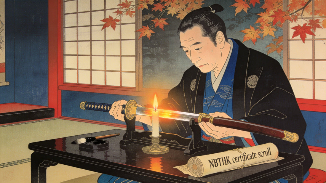 Authentic nihonto katana appraiser examining gimei signature — How to Spot a Gimei | Tokyo Nihonto
