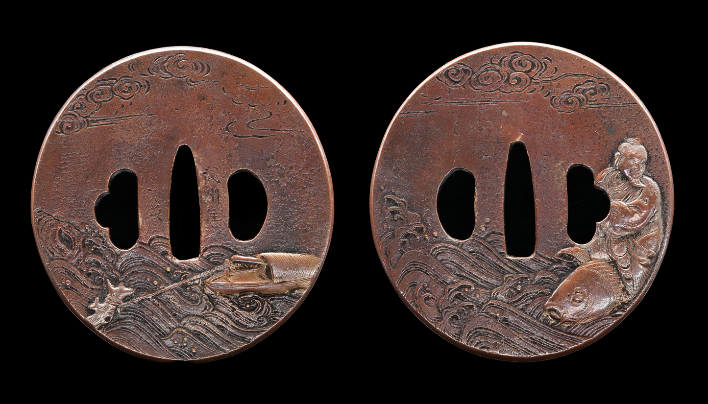 Sabre Antique Japonais Katana par Kashu Kanemaki, période Edo, Hozon Token