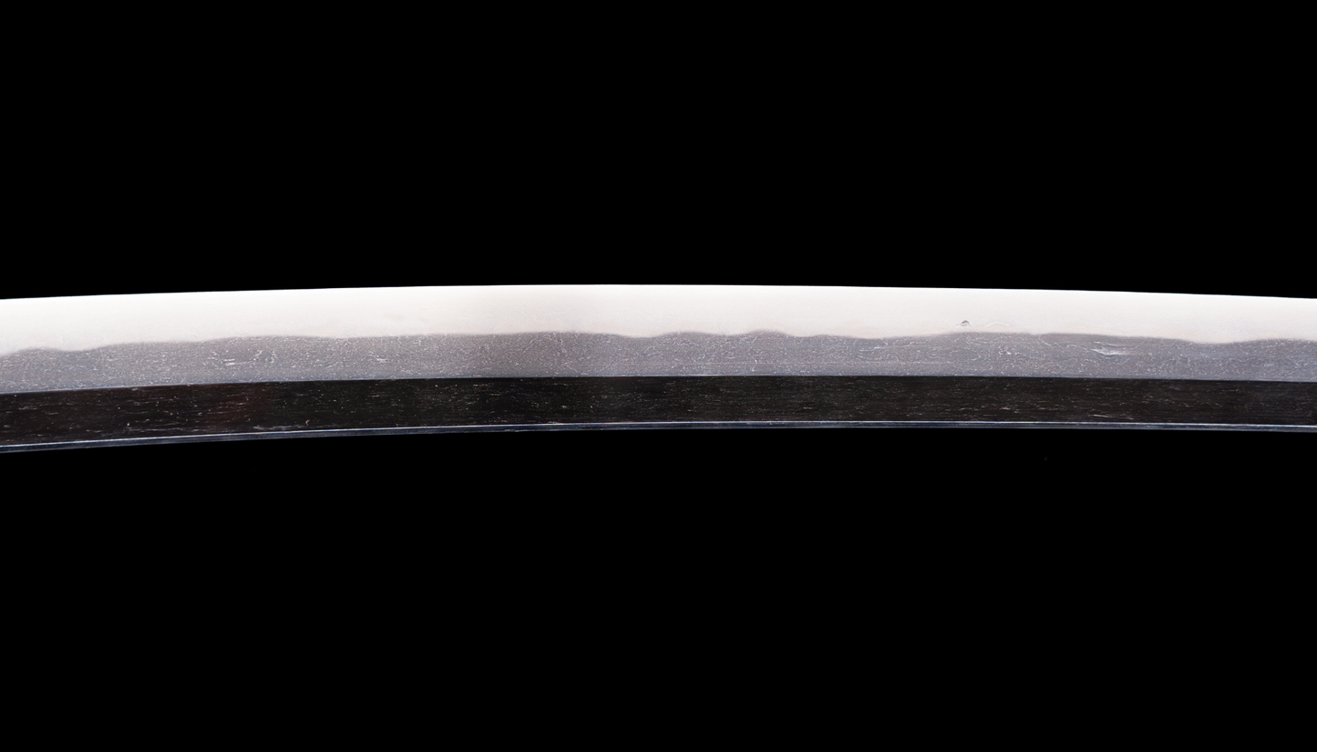 Antikes japanisches Schwert Katana, 70 cm Klinge, brauner Koshirae, Edo-Periode