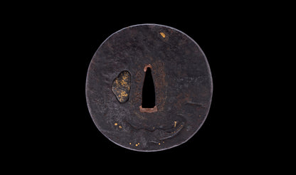 Antique Japanese Katana by Tango no Kami Fujiwara Kanemichi with Imperial Kikumon, Suguha Hamon and Gold-Inlaid Tsuba - NBTHK Hozon