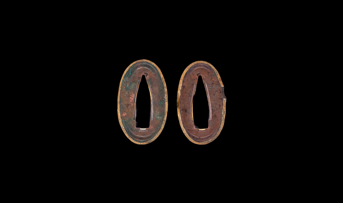 Antique Japanese Katana by Tango no Kami Fujiwara Kanemichi with Imperial Kikumon, Suguha Hamon and Gold-Inlaid Tsuba - NBTHK Hozon