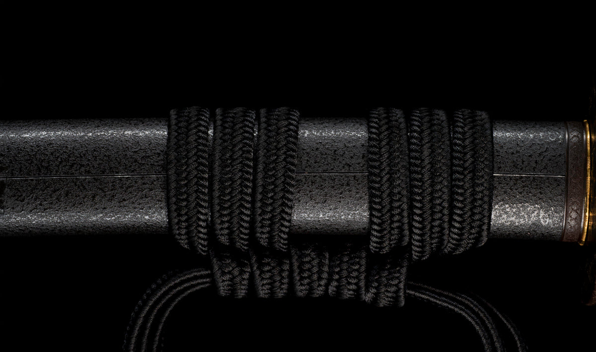 Antique Japanese Katana by Tango no Kami Fujiwara Kanemichi with Imperial Kikumon, Suguha Hamon and Gold-Inlaid Tsuba - NBTHK Hozon
