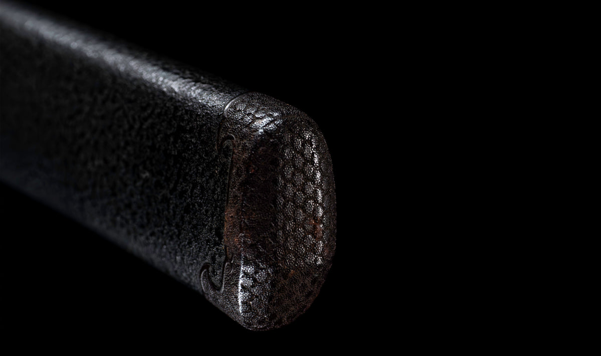 Antique Japanese Katana by Tango no Kami Fujiwara Kanemichi with Imperial Kikumon, Suguha Hamon and Gold-Inlaid Tsuba - NBTHK Hozon
