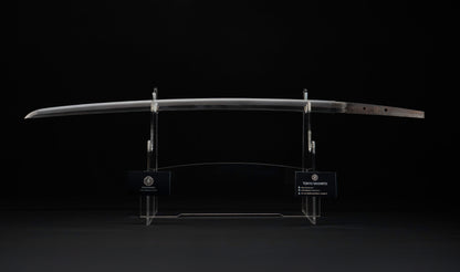 Antique Japanese Katana by Tango no Kami Fujiwara Kanemichi with Imperial Kikumon, Suguha Hamon and Gold-Inlaid Tsuba - NBTHK Hozon