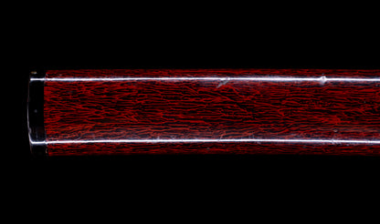 Antique Japanese Katana Sword by Kanabō Hayato no Jō Masazane with Gunome-Midare Hamon, Sakura Fittings and Red Lacquer Saya - NBTHK Hozon