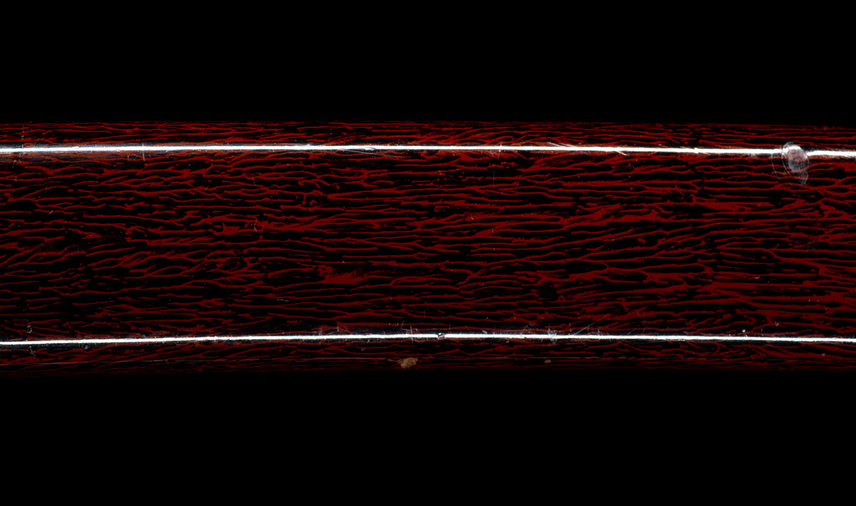 Antique Japanese Katana Sword by Kanabō Hayato no Jō Masazane with Gunome-Midare Hamon, Sakura Fittings and Red Lacquer Saya - NBTHK Hozon