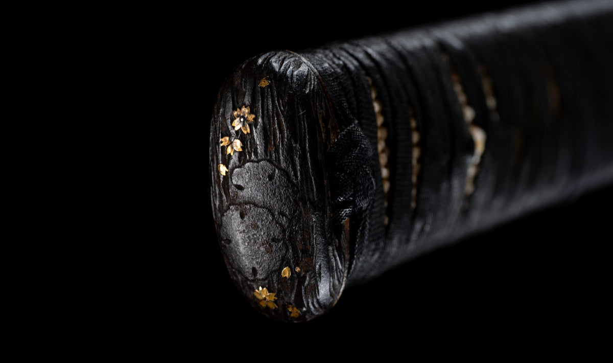 Antique Japanese Katana Sword by Kanabō Hayato no Jō Masazane with Gunome-Midare Hamon, Sakura Fittings and Red Lacquer Saya - NBTHK Hozon