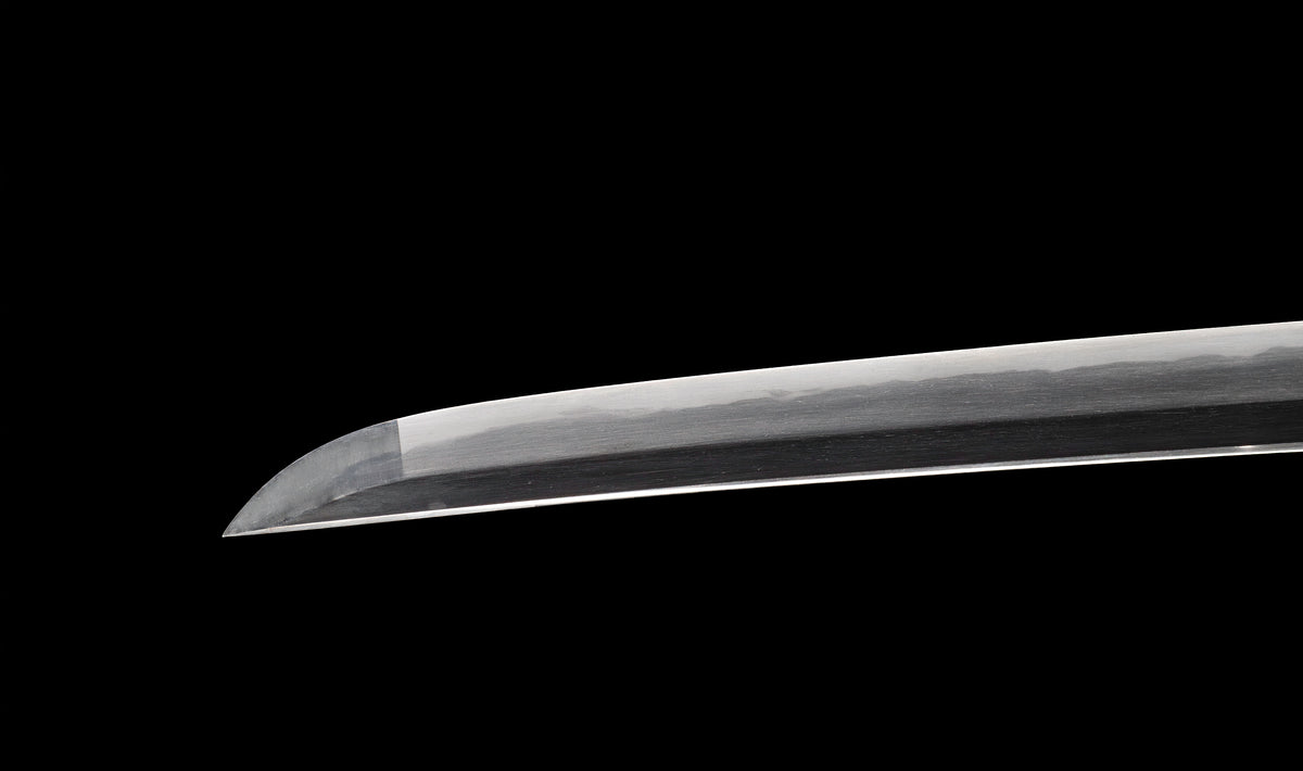 Antique Japanese Katana Sword by Kanabō Hayato no Jō Masazane with Gunome-Midare Hamon, Sakura Fittings and Red Lacquer Saya - NBTHK Hozon