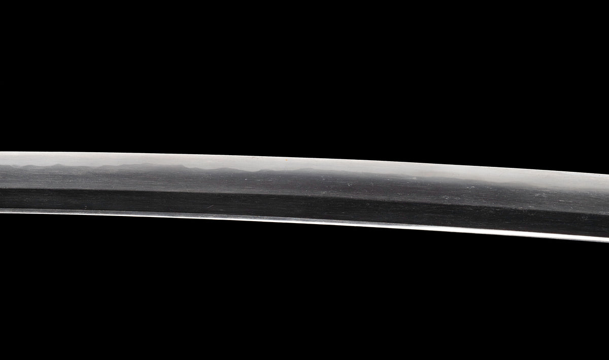 Antique Japanese Katana Sword by Kanabō Hayato no Jō Masazane with Gunome-Midare Hamon, Sakura Fittings and Red Lacquer Saya - NBTHK Hozon