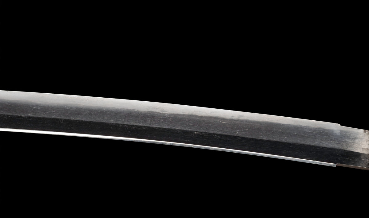 Antique Japanese Katana Sword by Kanabō Hayato no Jō Masazane with Gunome-Midare Hamon, Sakura Fittings and Red Lacquer Saya - NBTHK Hozon
