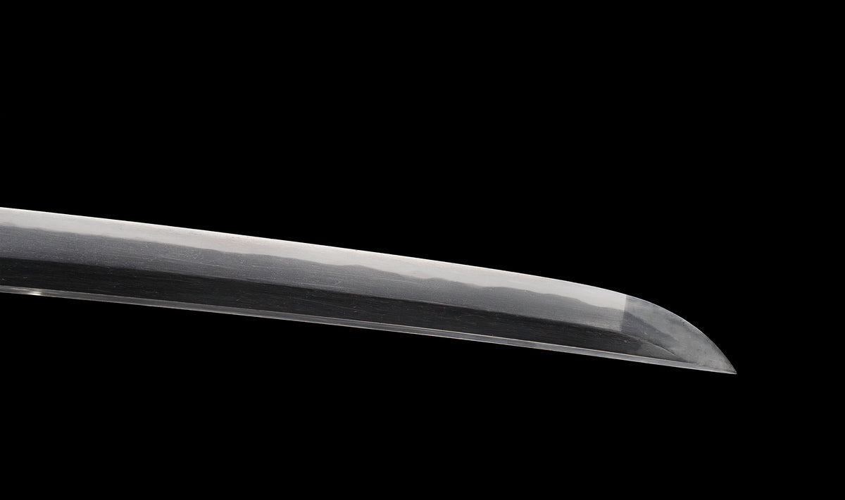 Antique Japanese Katana Sword by Kanabō Hayato no Jō Masazane with Gunome-Midare Hamon, Sakura Fittings and Red Lacquer Saya - NBTHK Hozon