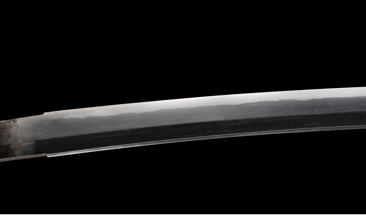 Antique Japanese Katana Sword by Kanabō Hayato no Jō Masazane with Gunome-Midare Hamon, Sakura Fittings and Red Lacquer Saya - NBTHK Hozon