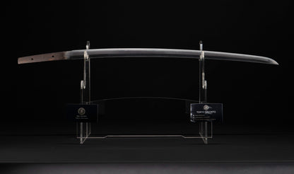 Antique Japanese Katana Sword by Kanabō Hayato no Jō Masazane with Gunome-Midare Hamon, Sakura Fittings and Red Lacquer Saya - NBTHK Hozon