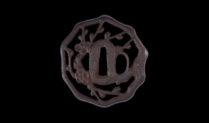 Antique Japanese Katana Sword attributed to Kashū Ietsugu with Notare-Gunome Hamon and Plum Blossom Sukashi Tsuba - NBTHK Hozon