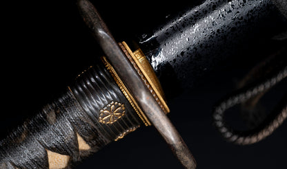 Antique Japanese Katana Sword attributed to Kashū Ietsugu with Notare-Gunome Hamon and Plum Blossom Sukashi Tsuba - NBTHK Hozon