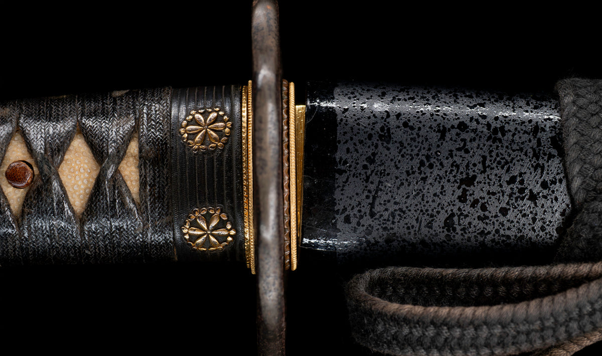 Antique Japanese Katana Sword attributed to Kashū Ietsugu with Notare-Gunome Hamon and Plum Blossom Sukashi Tsuba - NBTHK Hozon