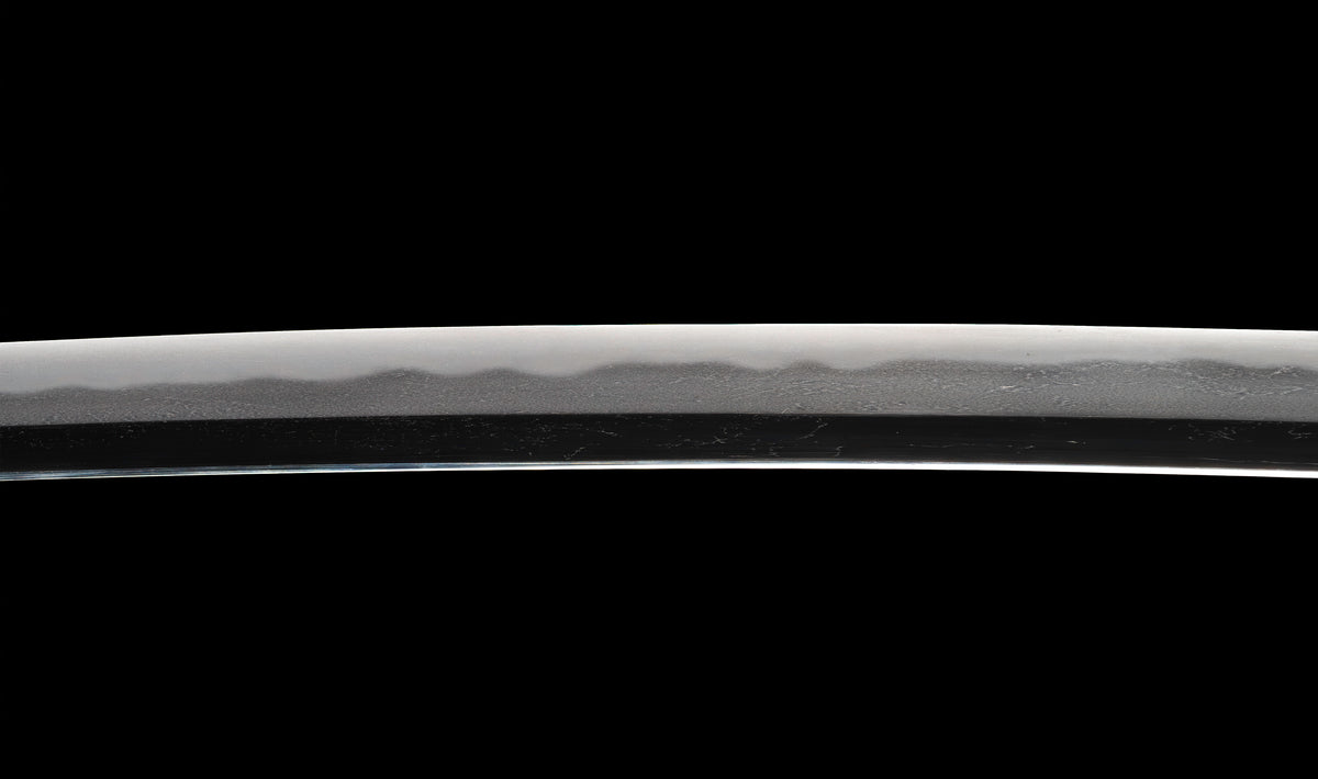 Antique Japanese Katana Sword attributed to Kashū Ietsugu with Notare-Gunome Hamon and Plum Blossom Sukashi Tsuba - NBTHK Hozon