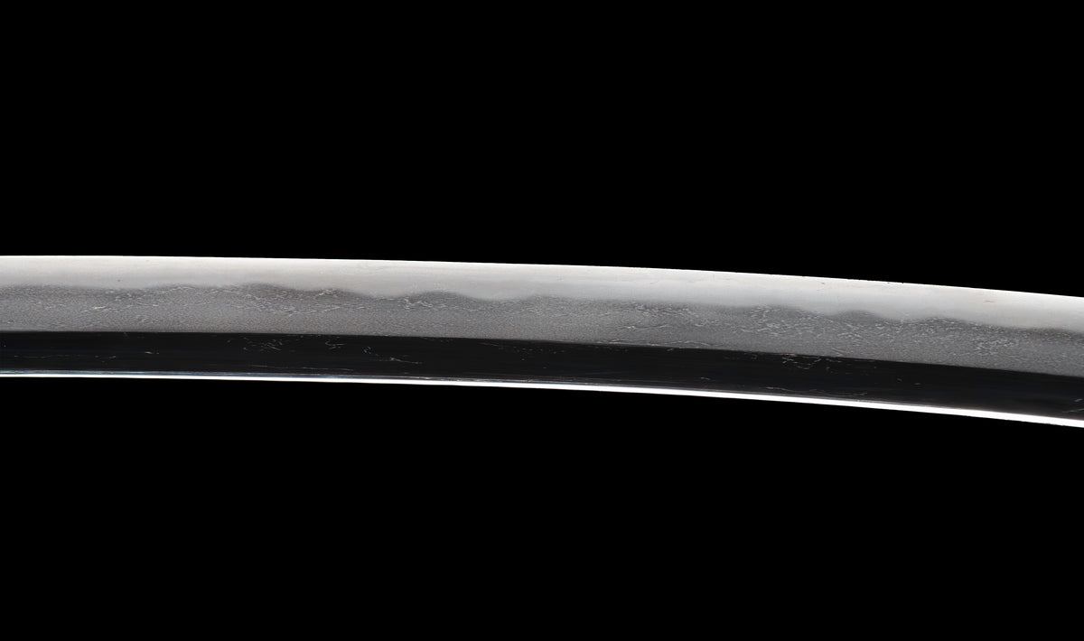 Antique Japanese Katana Sword attributed to Kashū Ietsugu with Notare-Gunome Hamon and Plum Blossom Sukashi Tsuba - NBTHK Hozon